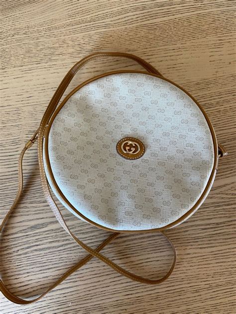 vintage gucci round crossbody|authentic gucci crossbody bag unisex.